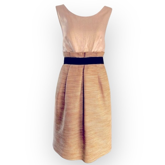 DOLCE & GABBANA Vintage Gold Metallic Dress, Size 44 IT (8 US) - Picture 5 of 16